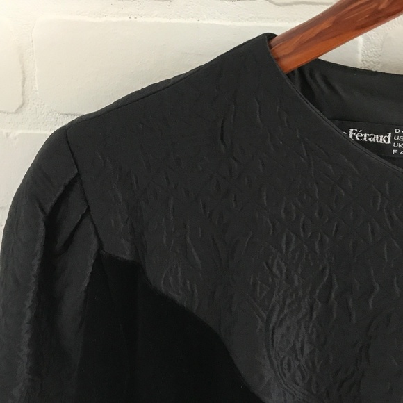 Louis Feraud Black and Gray Dress - Picture 4 of 8